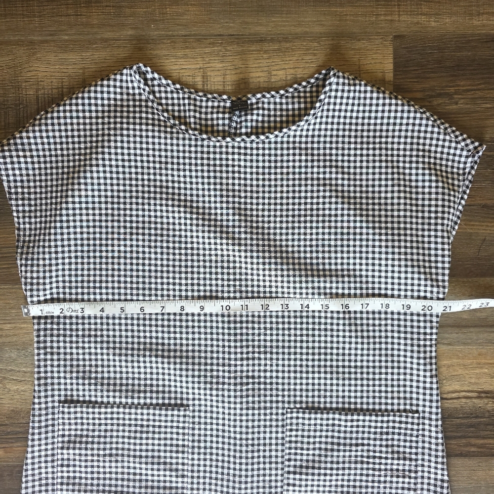 Emery Rose Classic Black & White Gingham Maxi Dress - Picture 5 of 7
